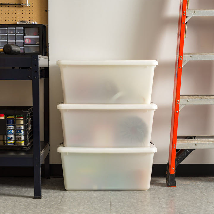 Buckle Down Storage Box - 68 QT 5 Pack - IRIS USA