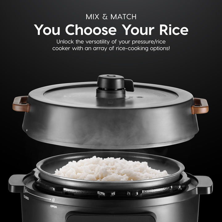 8-IN-1 Pressure Cooker / Rice Cooker with Waterless Cooking - IRIS USA, Inc.
