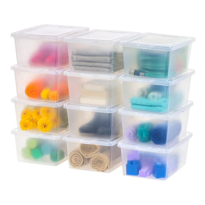 Clear Storage Box - 17 QT 12 Pack - IRIS USA, Inc.