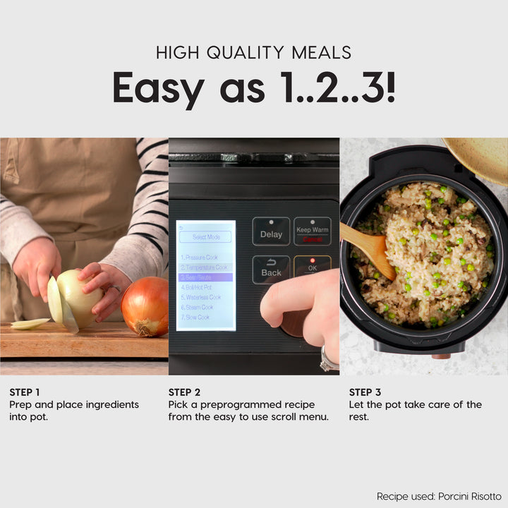 8-IN-1 Pressure Cooker / Rice Cooker with Waterless Cooking - IRIS USA, Inc.