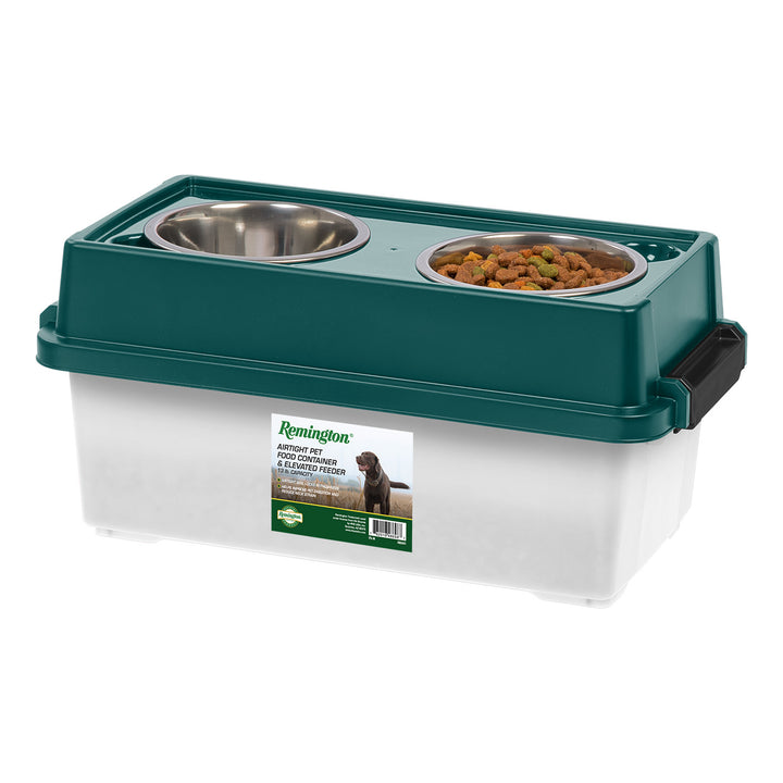 Remington Elevated Feeder with Airtight Storage - Medium - IRIS USA