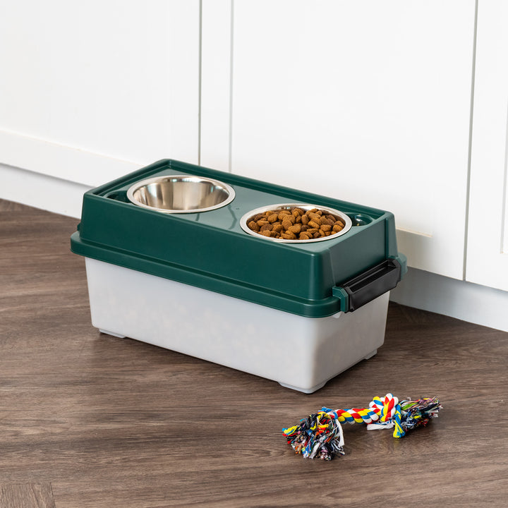 Remington Elevated Feeder with Airtight Storage - Medium - IRIS USA