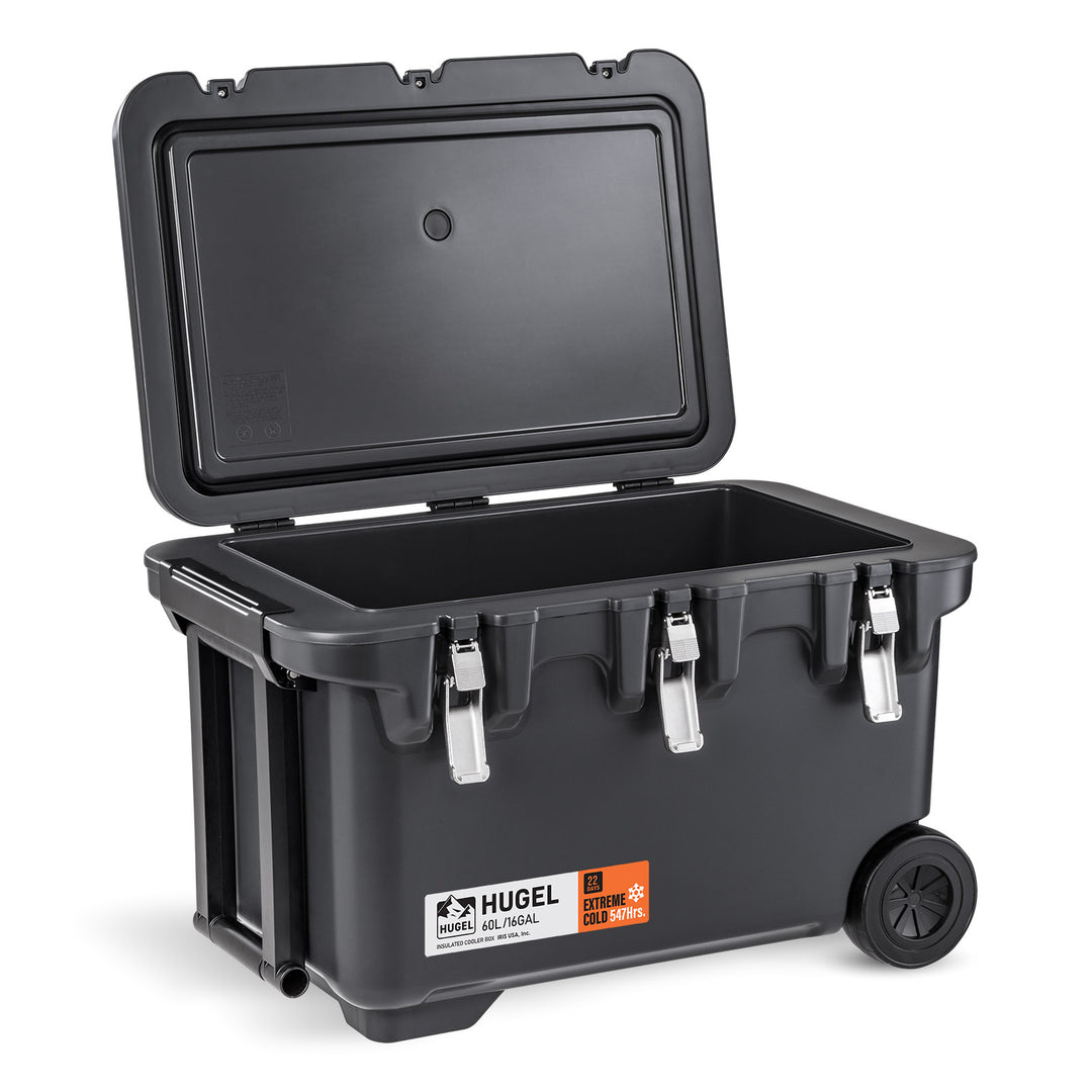 HUGEL 64QT Heavy Duty Lightweight Insulated Cooler with Wheels - IRIS USA