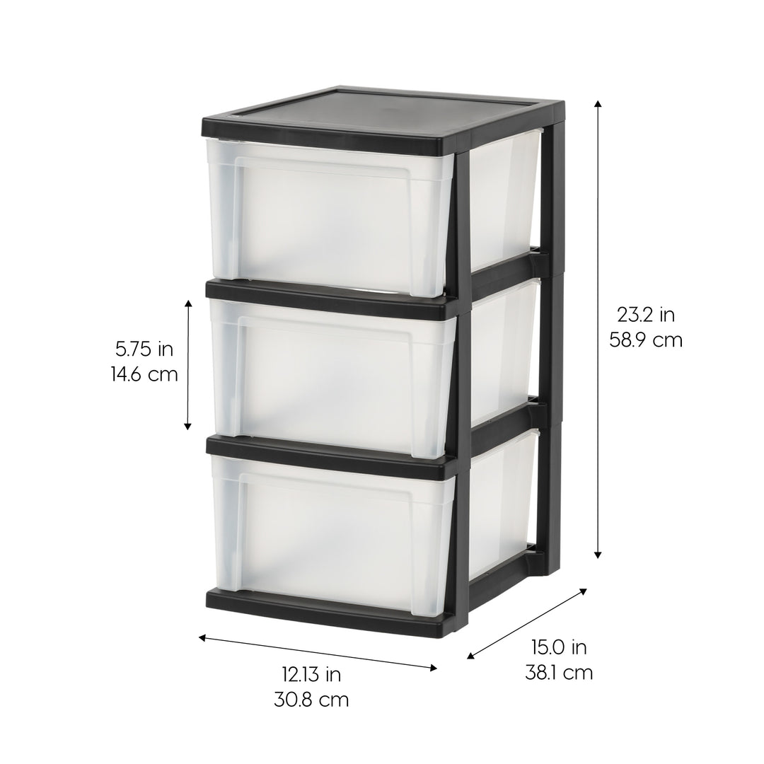 3 Drawer Plastic Organizers and Storage 2 Pack - IRIS USA, Inc.