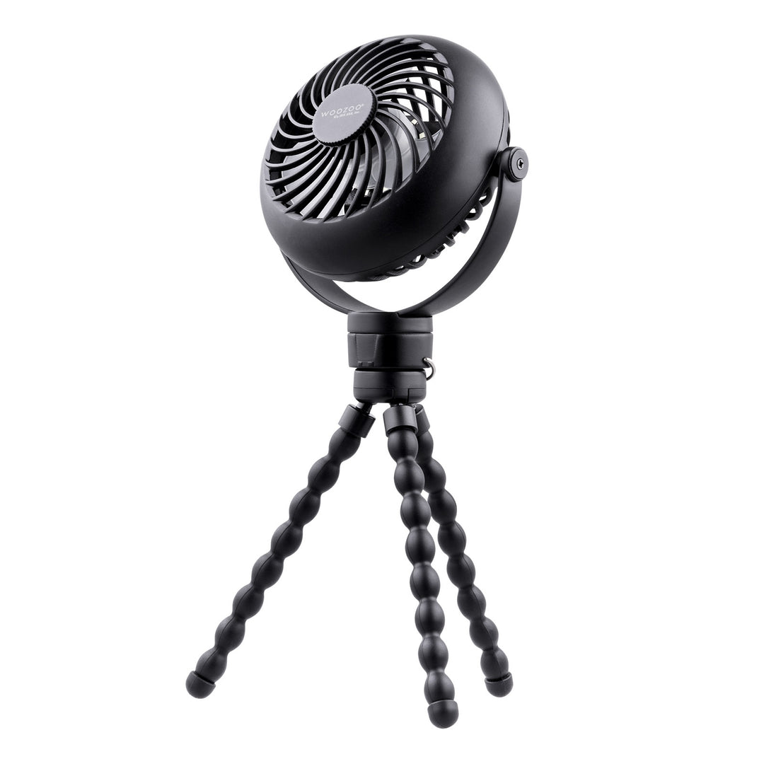 WOOZOO® 3.5" Cordless Portable Personal Fan with Flexible Tripod Stand, 10-Hour Runtime - IRIS USA