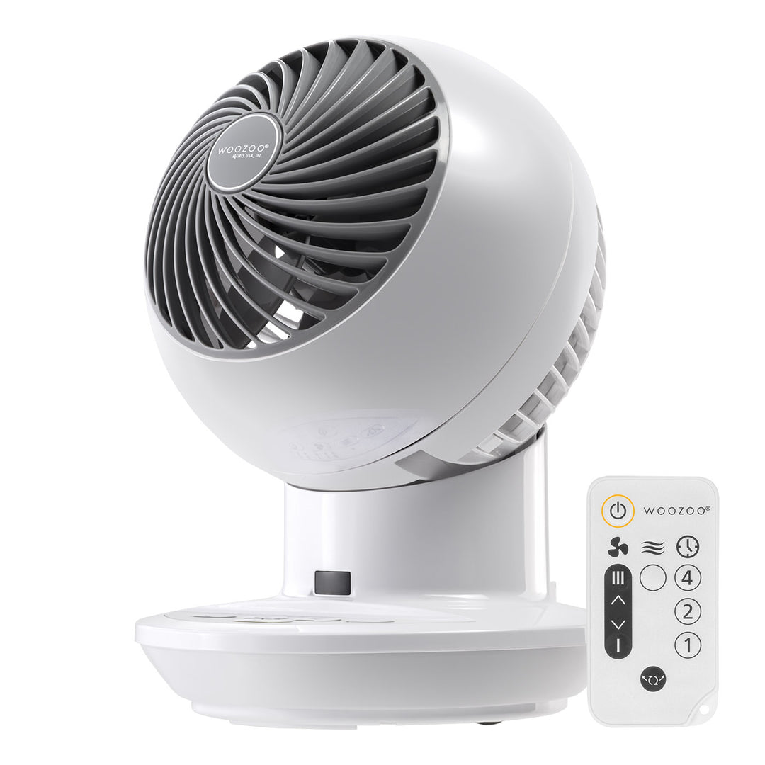 Desk Fan with Remote, Oscillating Table Air Circulator - IRIS USA