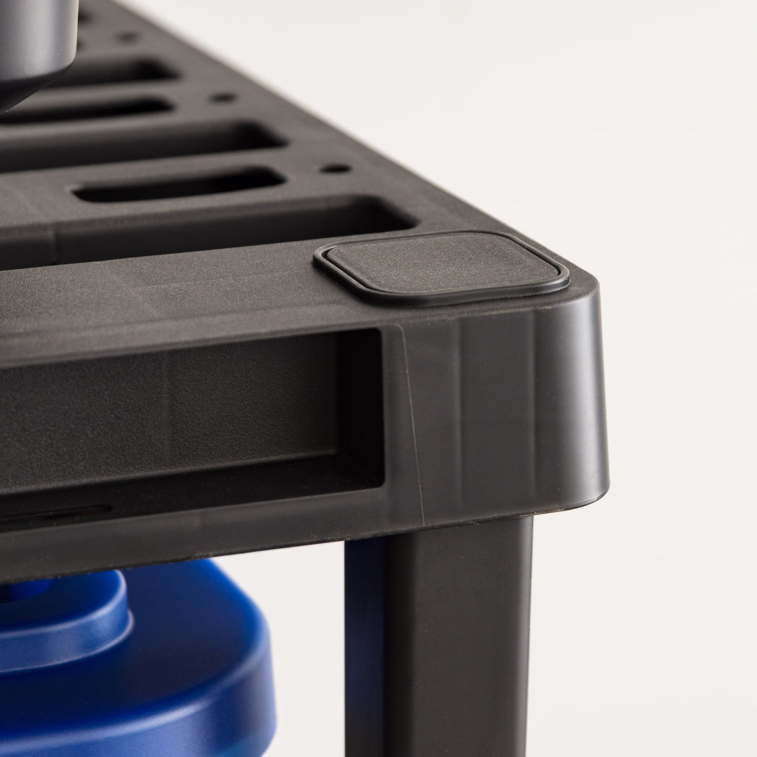 5-Shelf Heavy Duty Deep Plastic Storage Shelves, 750lb Capacity - IRIS USA