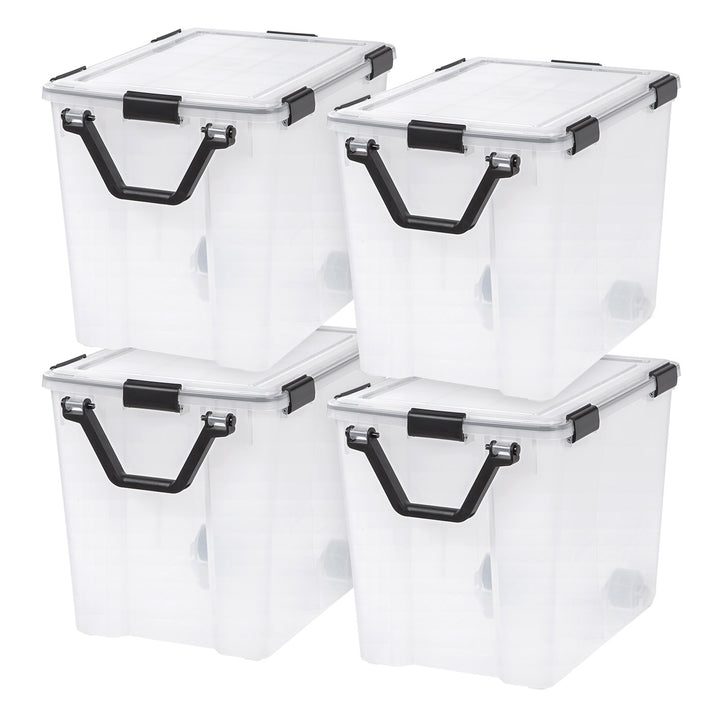 Storage Container WeatherPro® with Handle and Wheels - 103QT - Gasket Box - IRIS USA