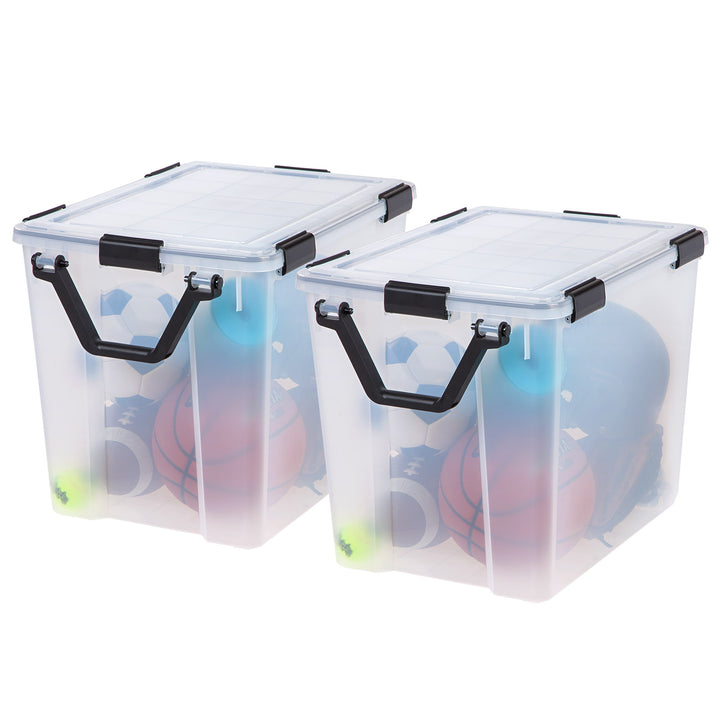 Storage Container WeatherPro® with Handle and Wheels - 103QT - Gasket Box - IRIS USA