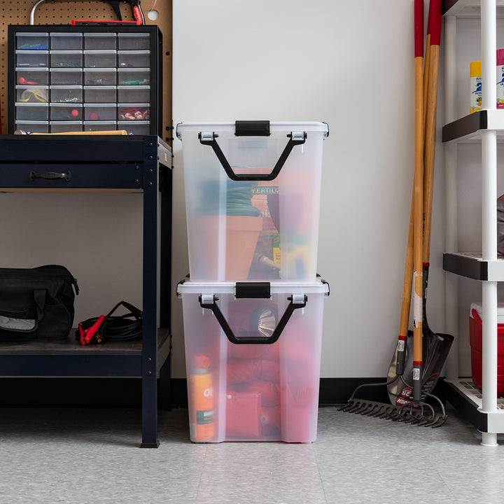 Storage Container WeatherPro® with Handle and Wheels - 103QT - Gasket Box - IRIS USA