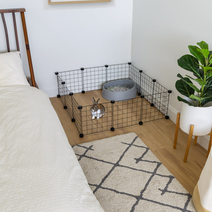 Wire Storage Cubes Modular, Black - IRIS USA