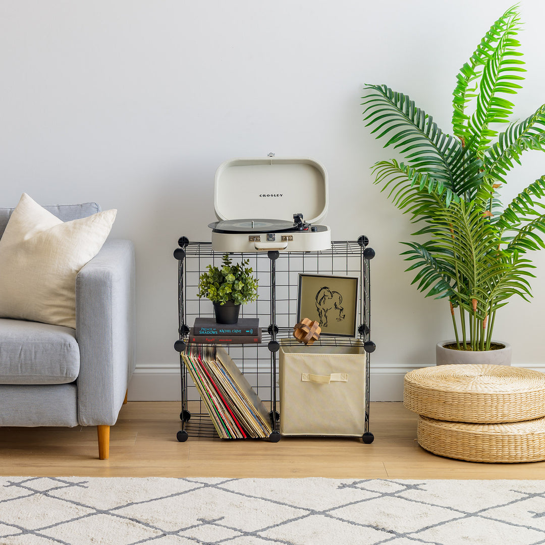 Wire Storage Cubes Modular, Black - IRIS USA