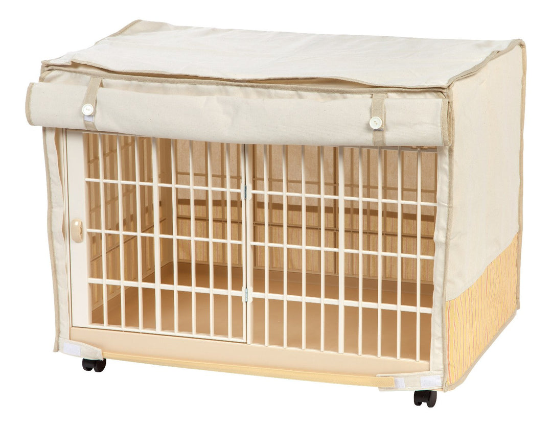 Animal Cage with Canvas Cover - Small - image 1#color_tan