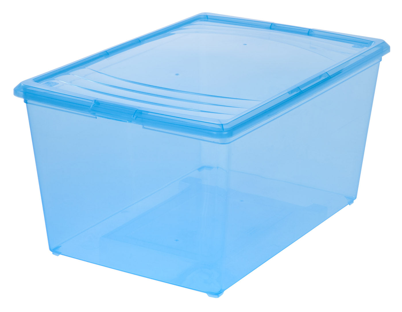 Iris 64 Quart Modular Storage Box, 8 Pack, Blue