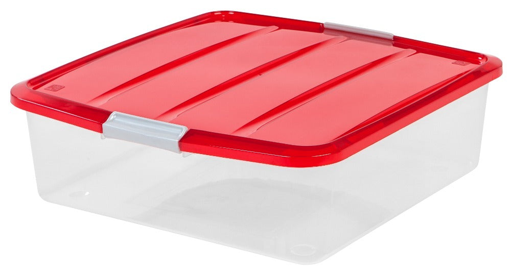 Wreath Storage Box Plastic Wreath Storage Container Iris 30-Inch