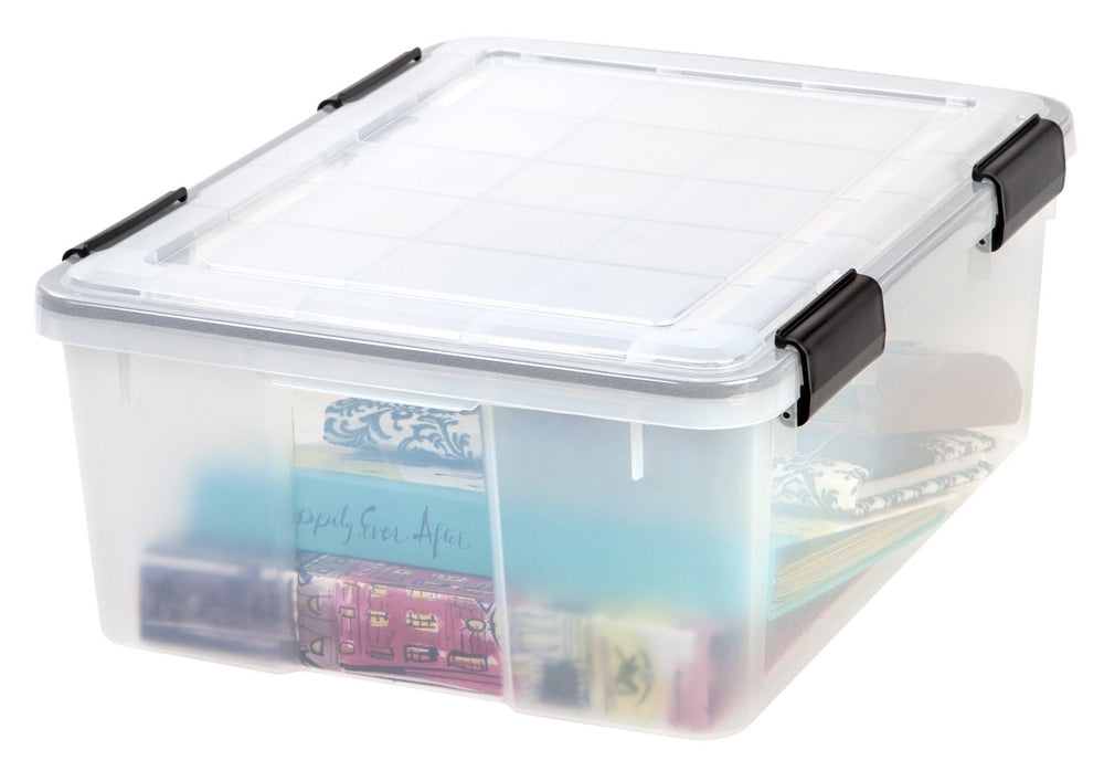 WEATHERTIGHT® Storage Box - 30 Quart - image 2#color_clear-swatch