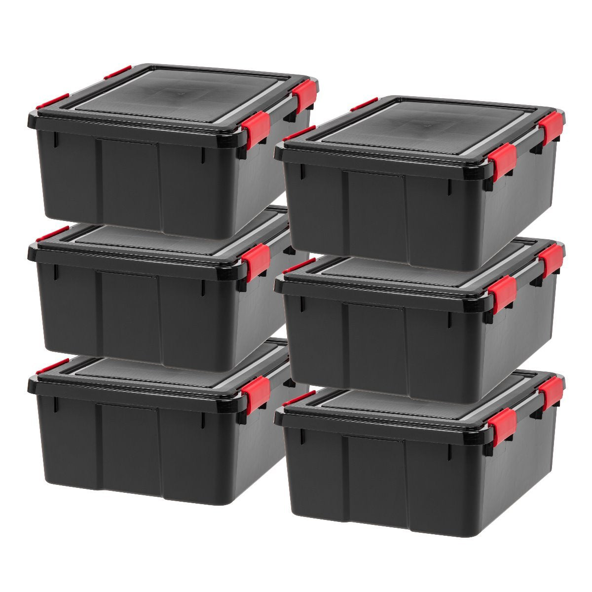  Citylife 6 Packs 58.1 QT Plastic Storage Bins with Lids Large  Stackable Storage Containers for Organizing Clear Storage Box for Garage,  Closet, Kitchen