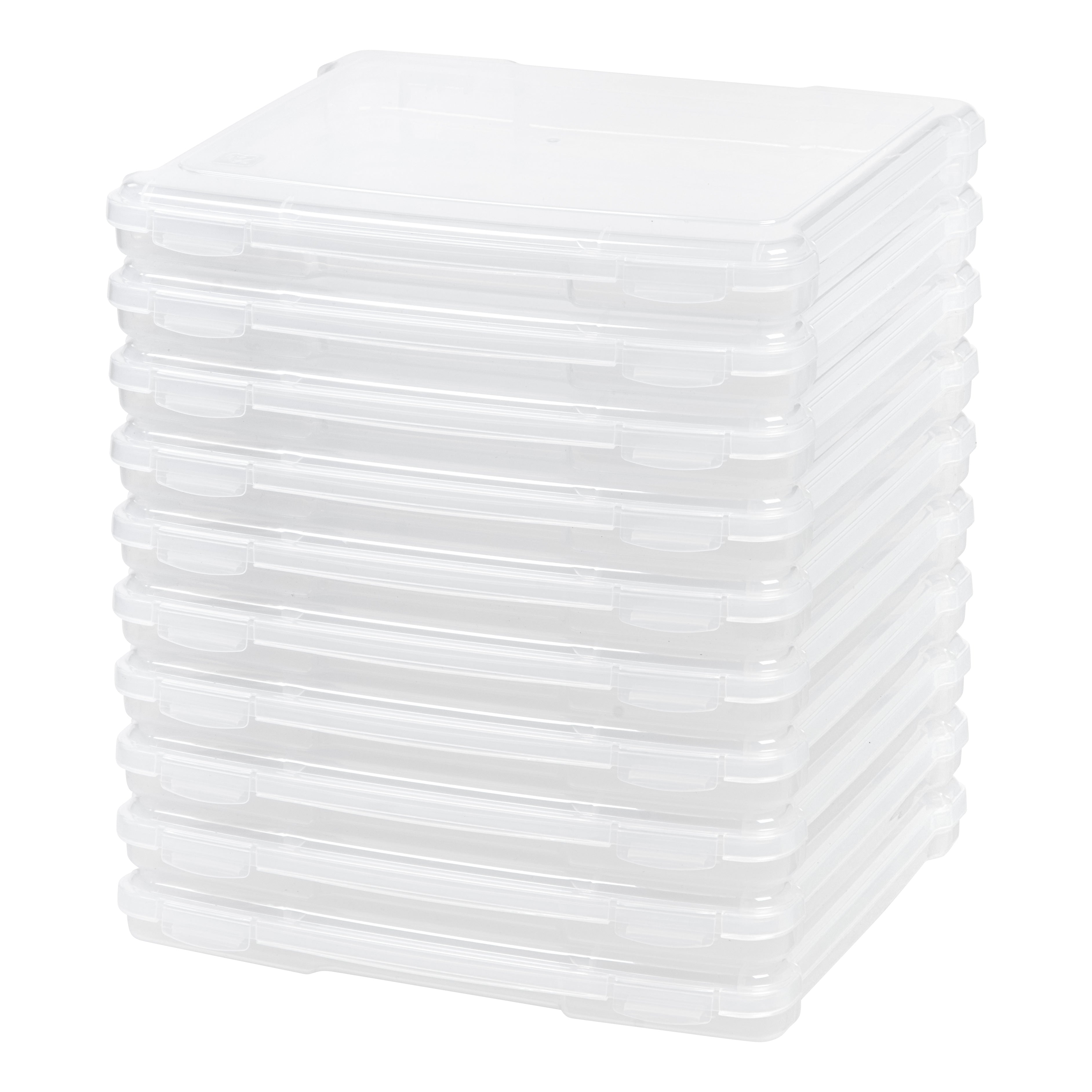 Iris Usa 10 Pack 12 X 12 Slim Portable Project Case, Clear : Target