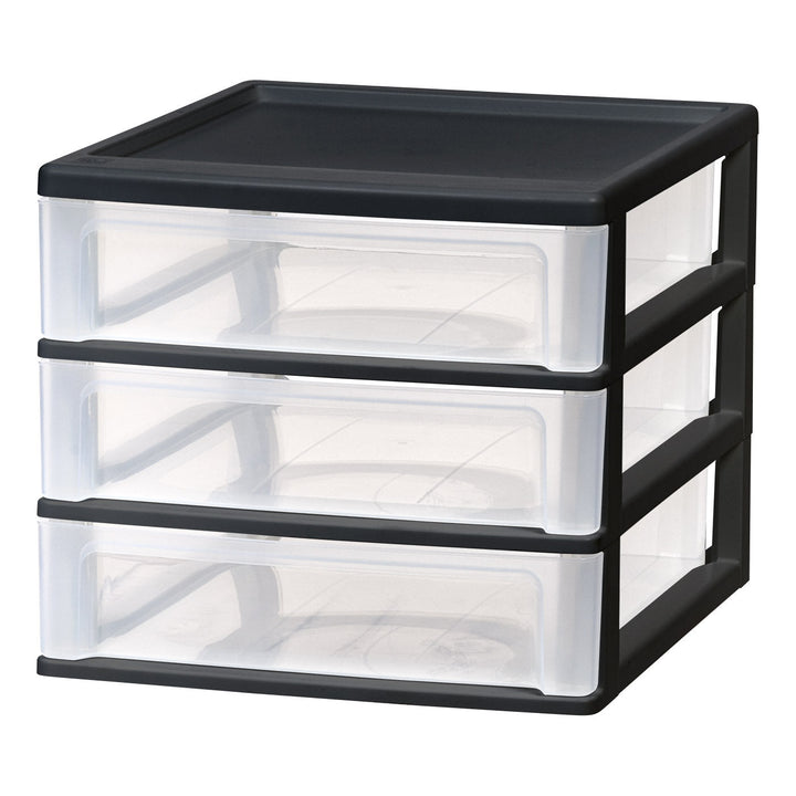 3-Drawer Desktop-Organizer Plastic-Drawer Office-Supplies File-Holder - IRIS USA, Inc.