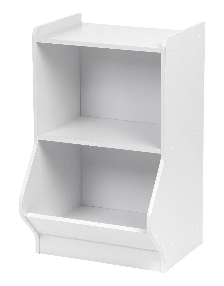 Storage and Organizer Shelf with Footboard - 2 Tier – IRIS USA