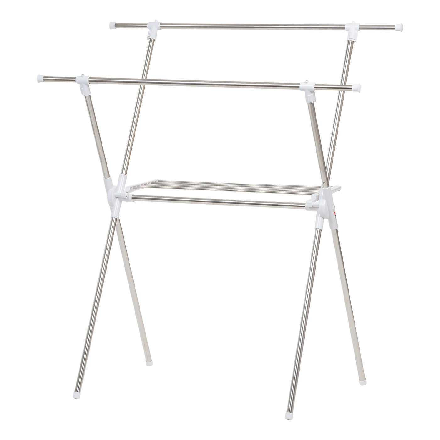 Iris USA Foldable Clothes Drying Rack with Extendable Rods for Large Laundry Loads