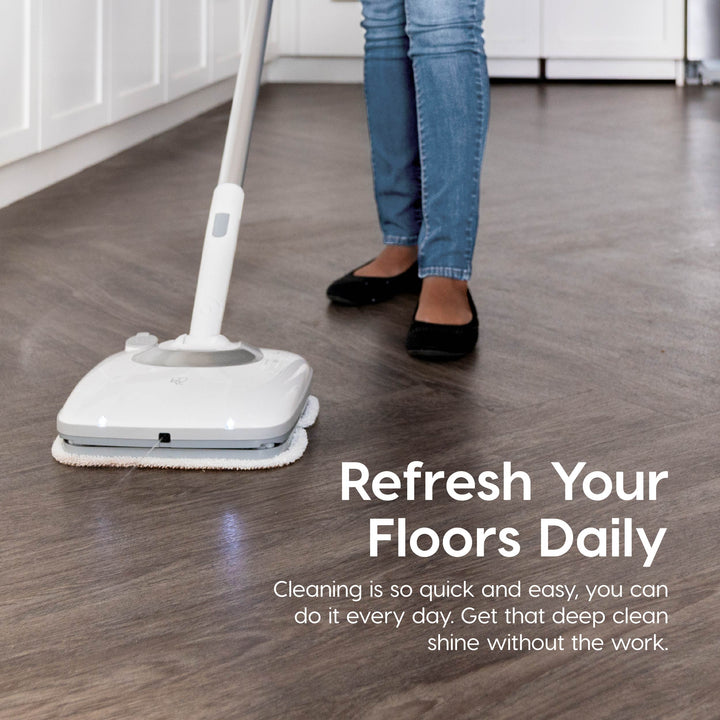 Electric Mop Cordless Vibrating with Water Spray with 8 Cleaning Pads - IRIS USA, Inc.