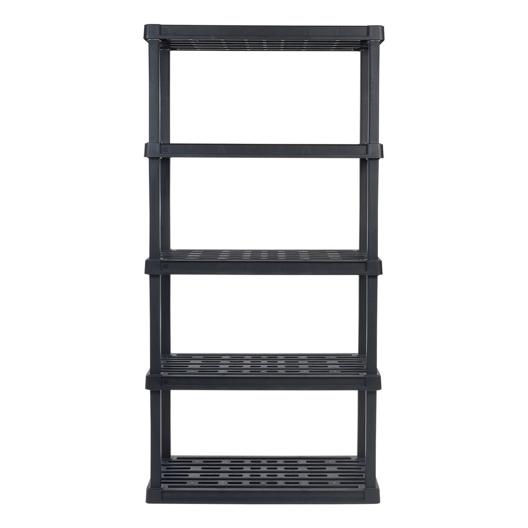 IRIS USA, Plastic Rack Shelf with 5 Large Shelves, Black - IRIS USA, Inc.