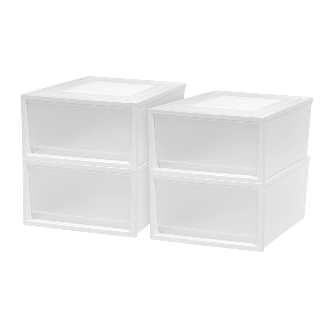 Stacking Storage with Drawer - Nested 4 Pack - 34 QT - image 1