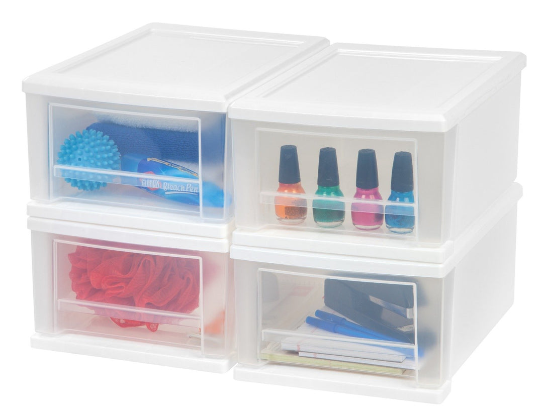 Small Stacking Drawer - 7 QT - image 1#color_white