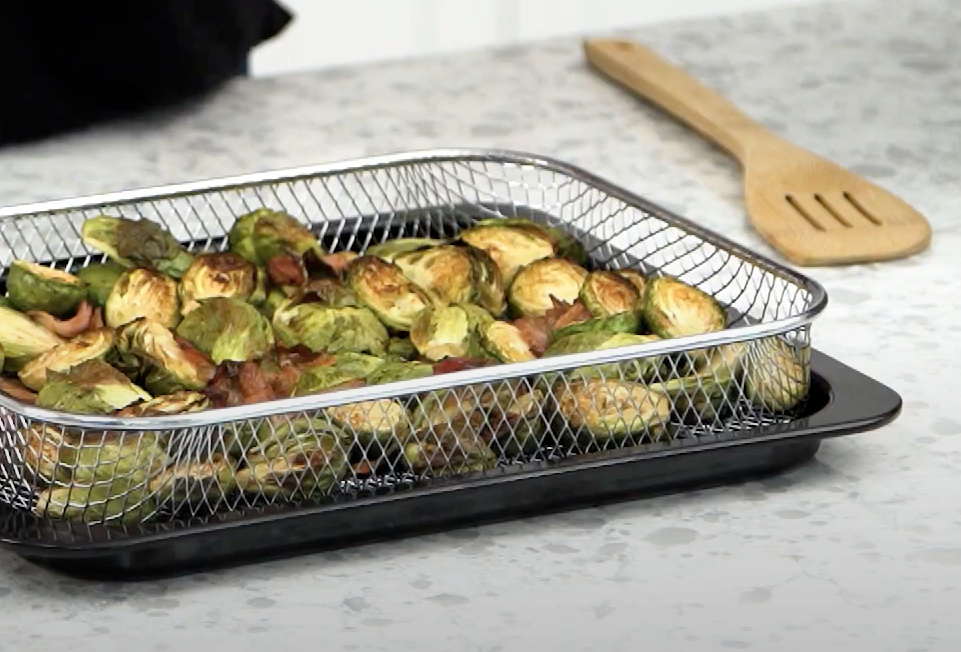 Crispy Brussel Sprouts with Bacon