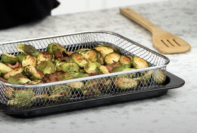 Crispy Brussel Sprouts with Bacon
