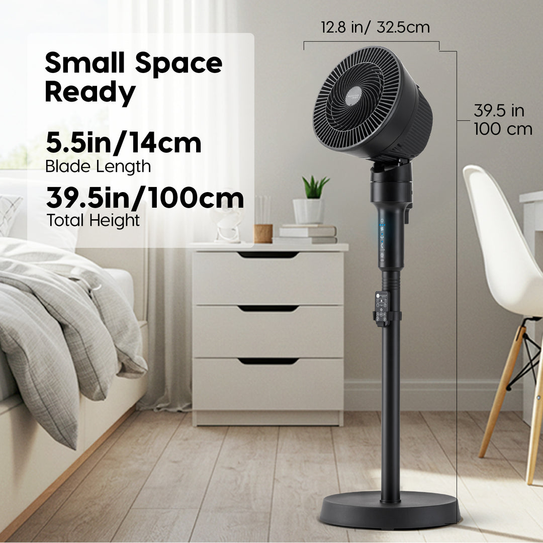 WOOZOO® Pedestal Standing Fan with 5.9" 3-Wing Blade