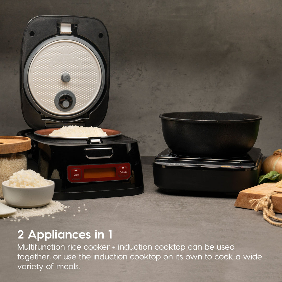 Rice Cooker and Induction Cooktop 2-in-1 with 7 Cooking Modes - IRIS USA, Inc.