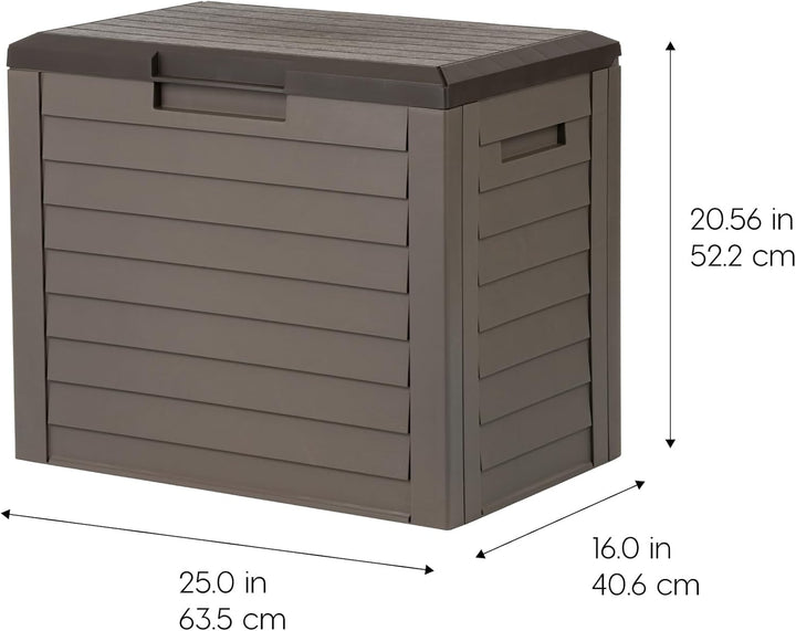 35-Gallon Outdoor Deck Storage Box, Lockable & UV-Protected - IRIS USA