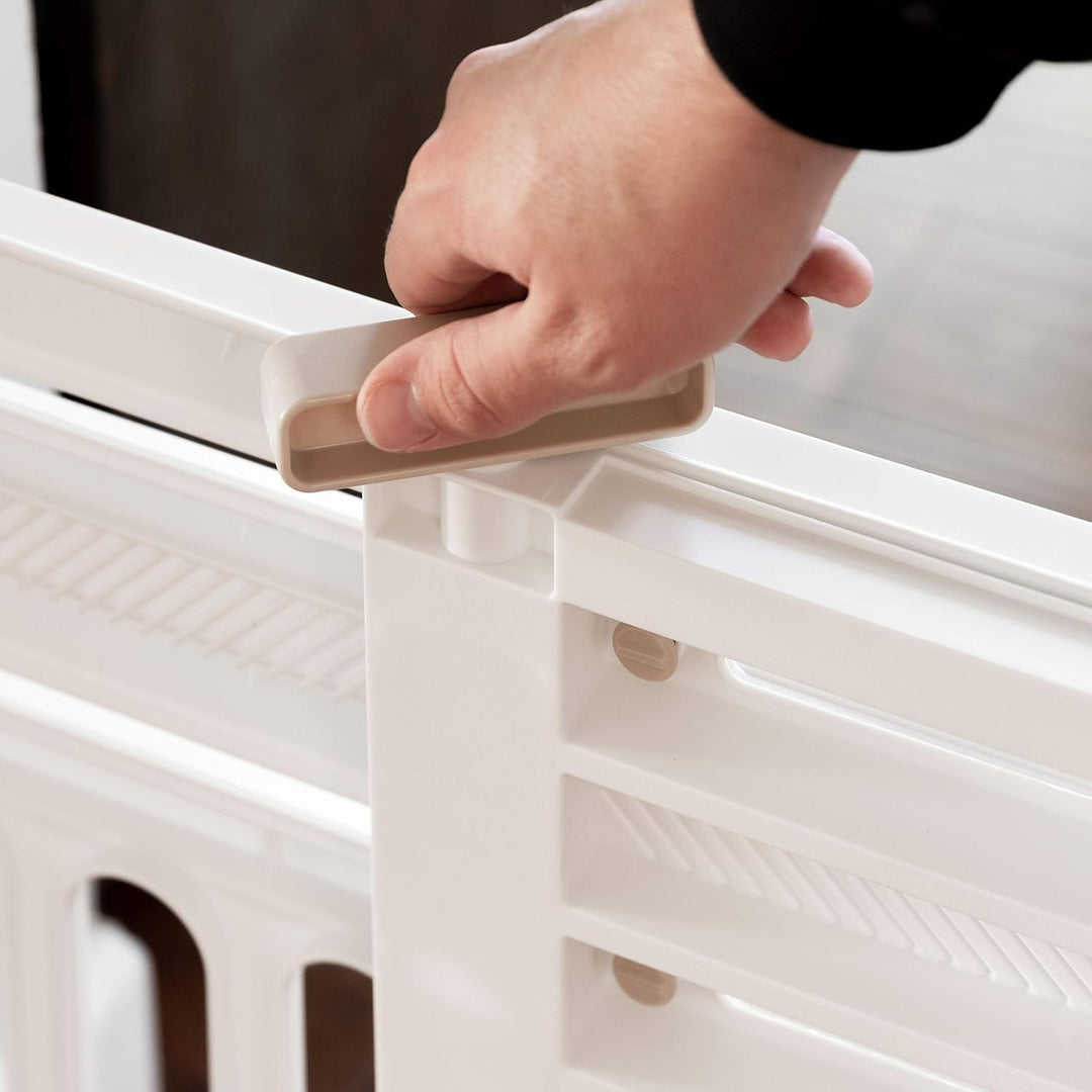 24"-39" Adjustable Indoor Pet Barrier, 2-Pack, White - IRIS USA