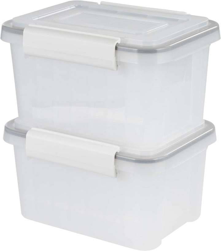 WeatherPro Photo Storage Case with 7 Inner 4" x 6" Picture Cases, 2-Pack