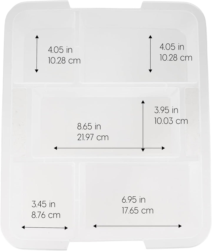 18 Quart Craft Storage Bins with Latching Lids (6-pack)