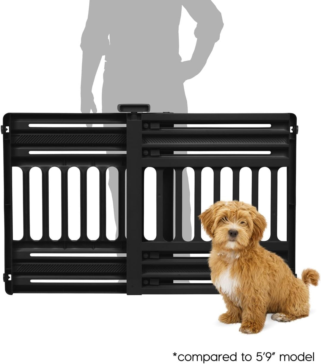 24"-39" Adjustable Indoor Pet Barrier Black - IRIS USA