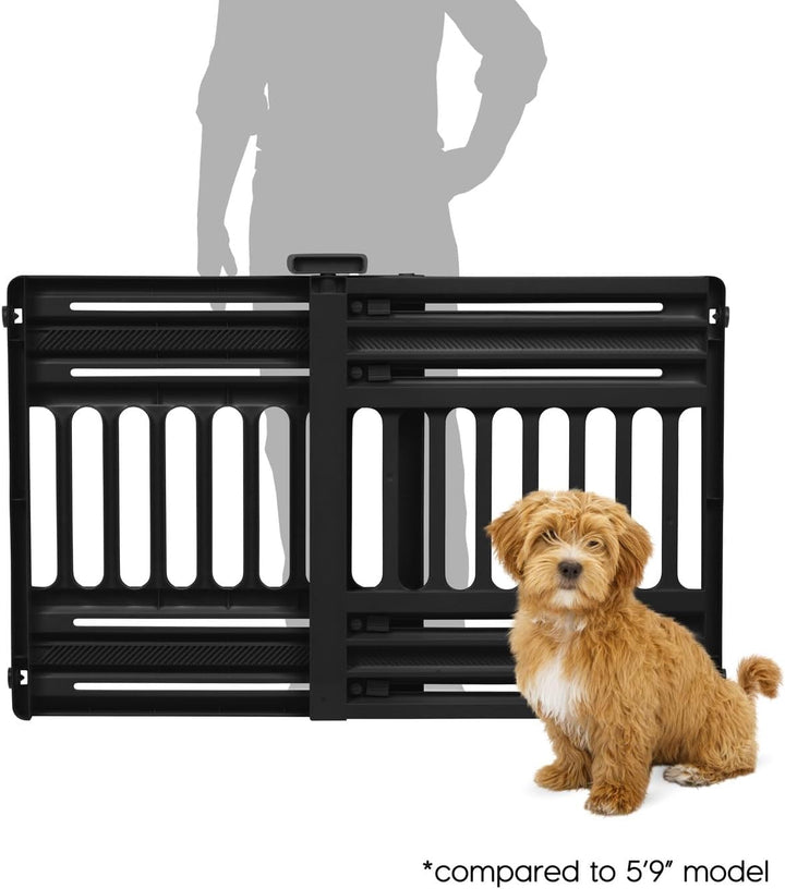 24"-39" Adjustable Indoor Pet Barrier Black - IRIS USA