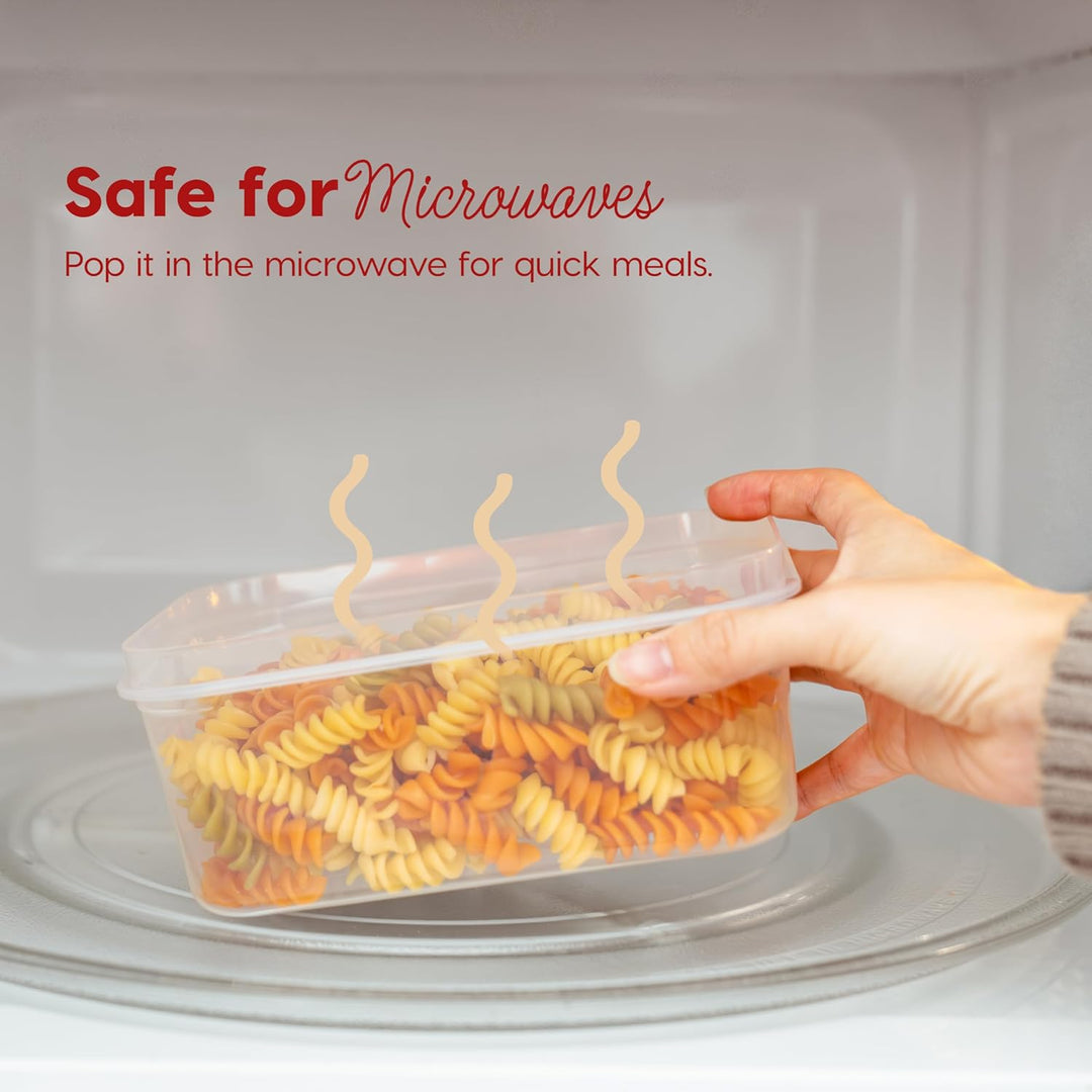 Meal Prep Containers 45 oz Set, 6 Food Storage Containers with Lids