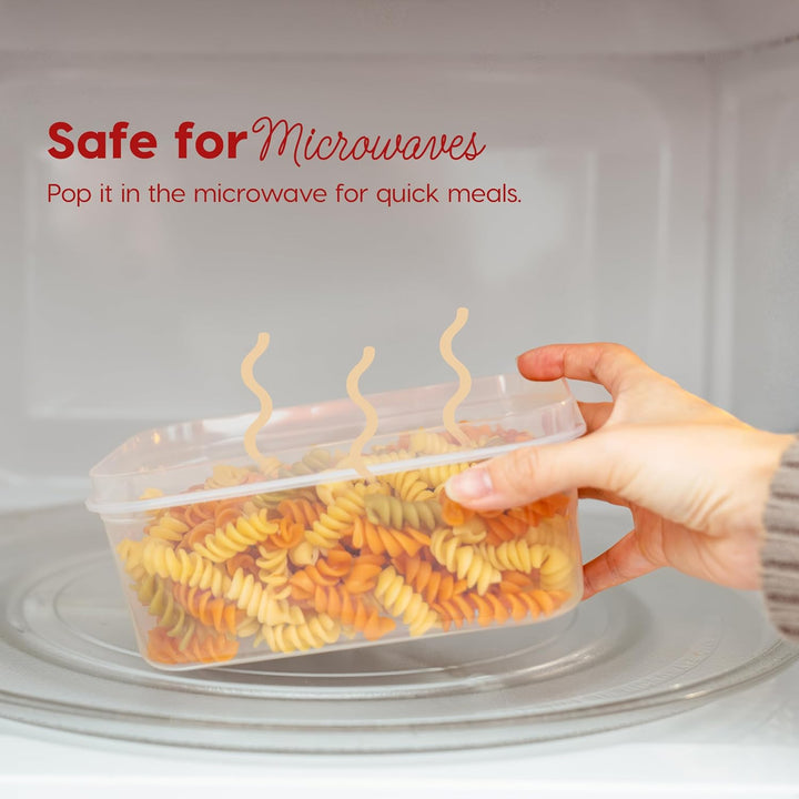 Meal Prep Containers 45 oz Set, 6 Food Storage Containers with Lids