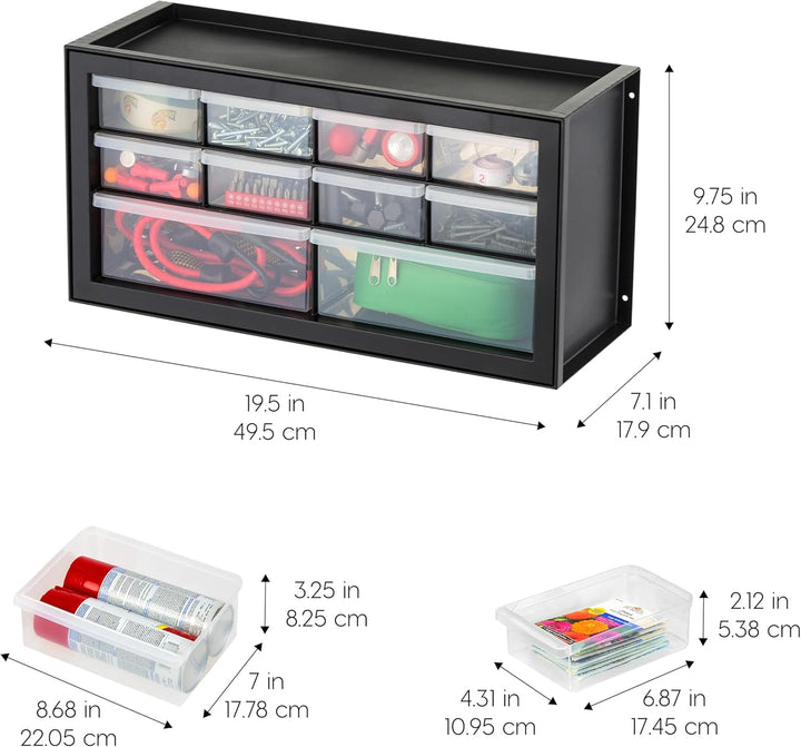 10-Drawer Parts Organizer (2 Pack)
