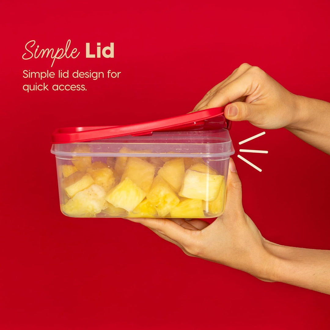 Meal Prep Containers 45 oz Set, 6 Food Storage Containers with Lids