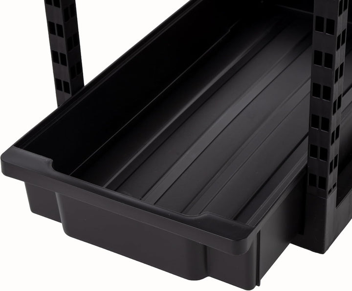 2 Tier Pull Out Drawer Organizer, Kitchen Bathroom Pantry, 1 Pack