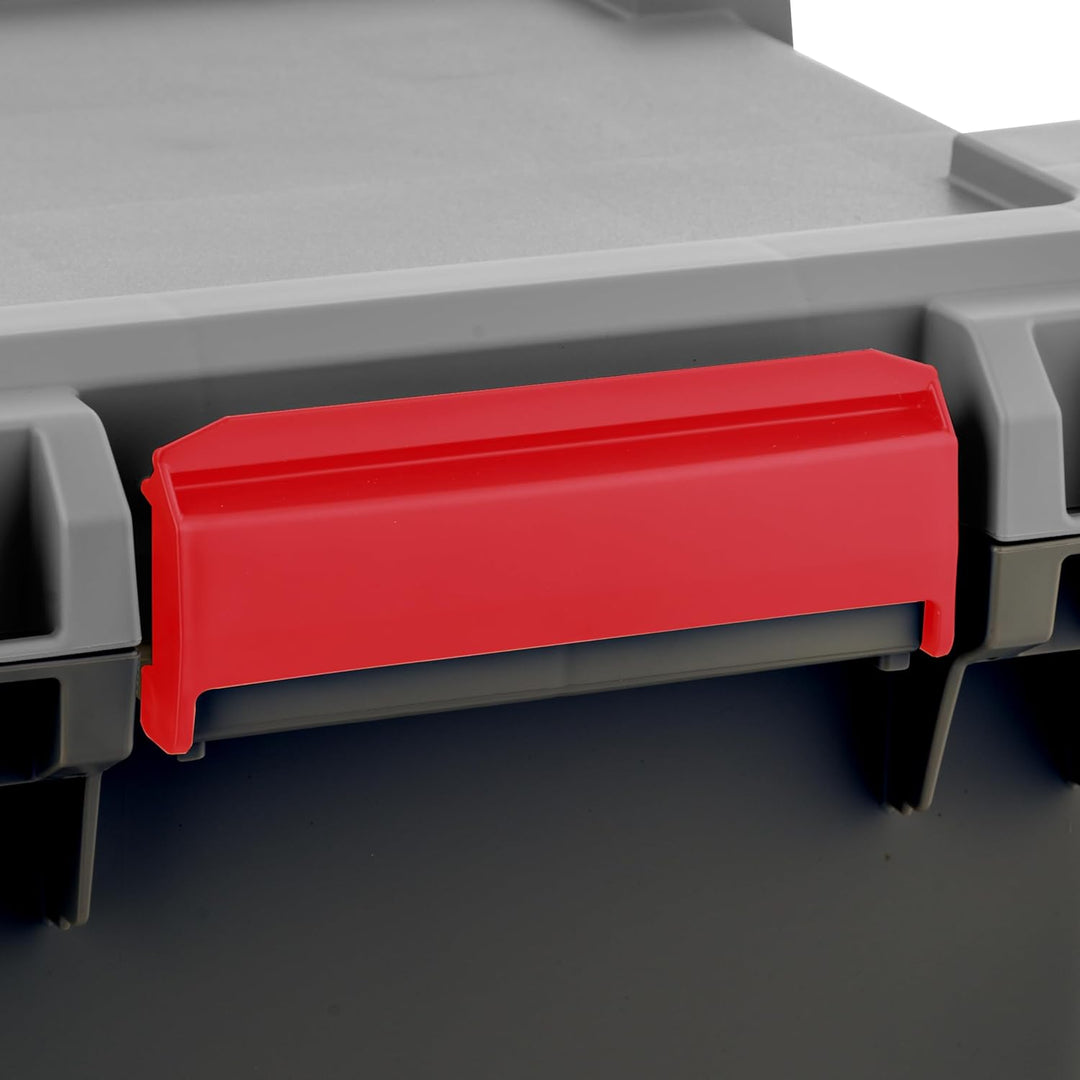 TrailBox 2-Pack – 15-Gallon Lockable Storage Trunks for Truck Beds & Camping Gear – Heavy-Duty Black/Gray Bins