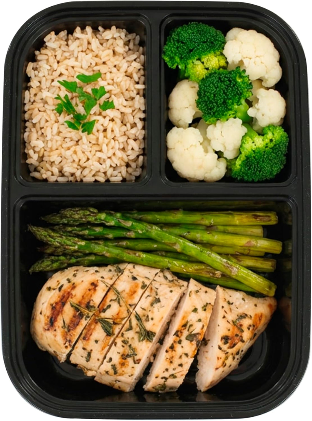 Meal Prep Containers, 36oz - 50 Pack (100-Piece) Reusable Food Storage Containers with Lids
