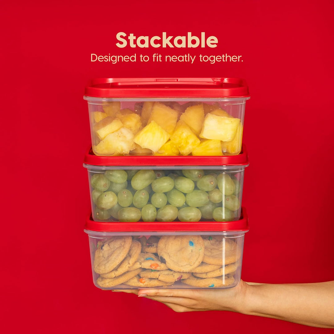 Meal Prep Containers 45 oz Set, 6 Food Storage Containers with Lids