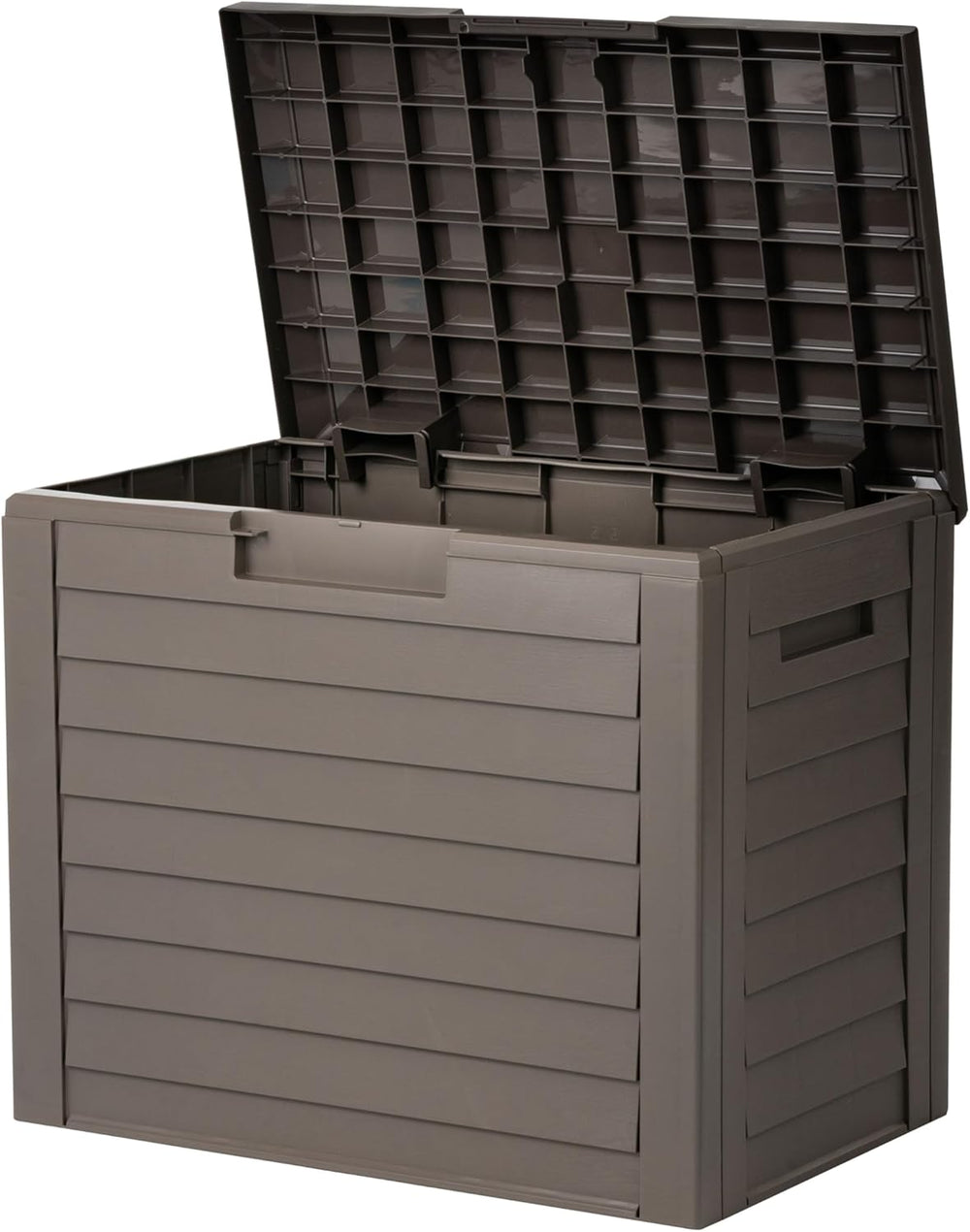 35-Gallon Outdoor Deck Storage Box, Lockable & UV-Protected - IRIS USA