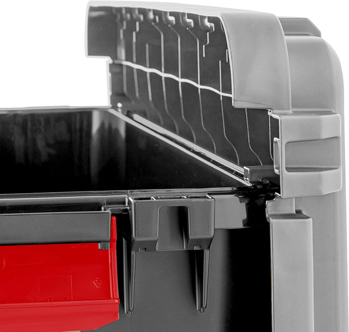 TrailBox 2-Pack – 15-Gallon Lockable Storage Trunks for Truck Beds & Camping Gear – Heavy-Duty Black/Gray Bins