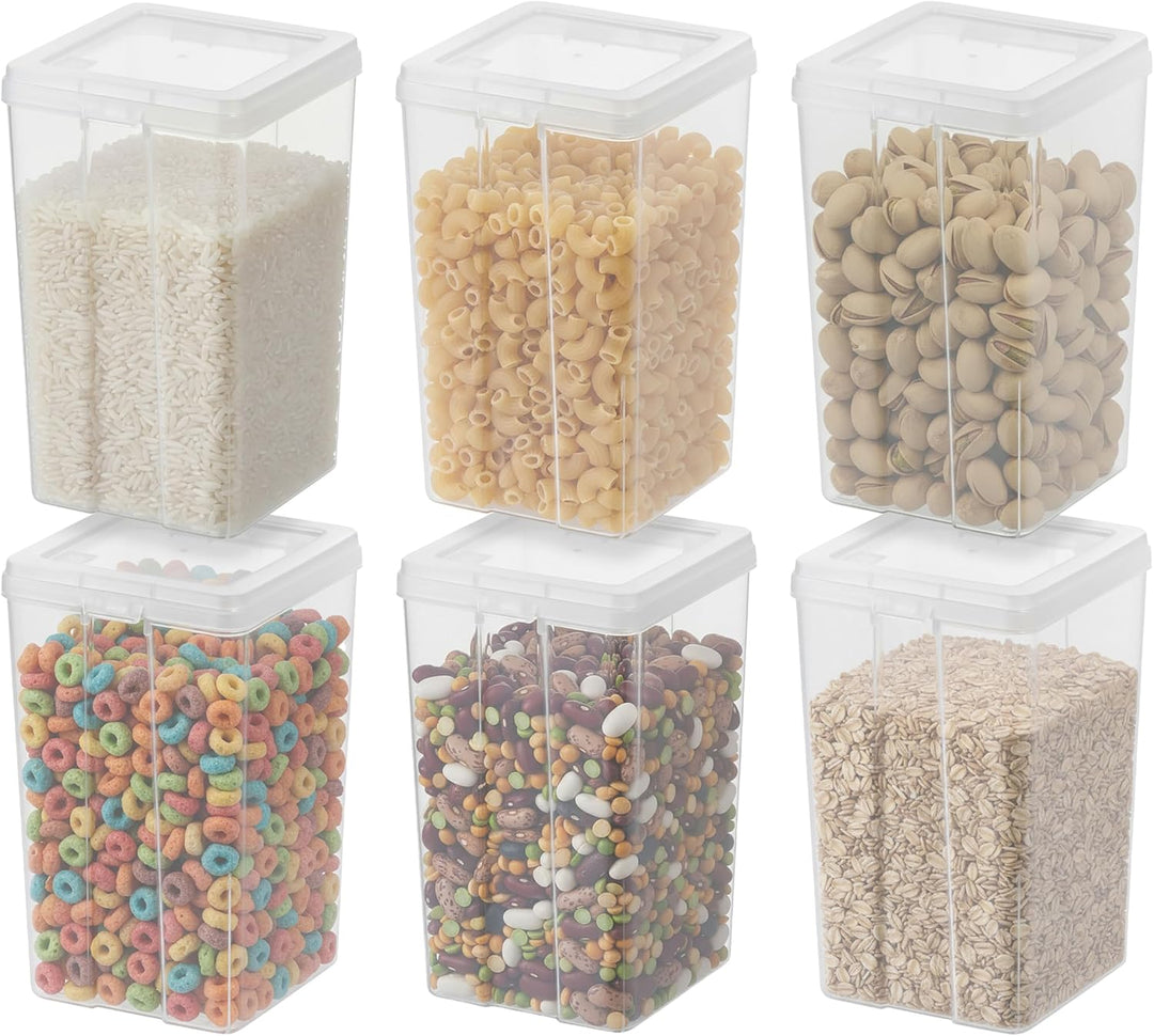 Food Storage Containers with Flip-Top Lid, 2.7 Qt - 6 Pack - IRIS USA